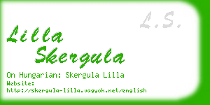 lilla skergula business card